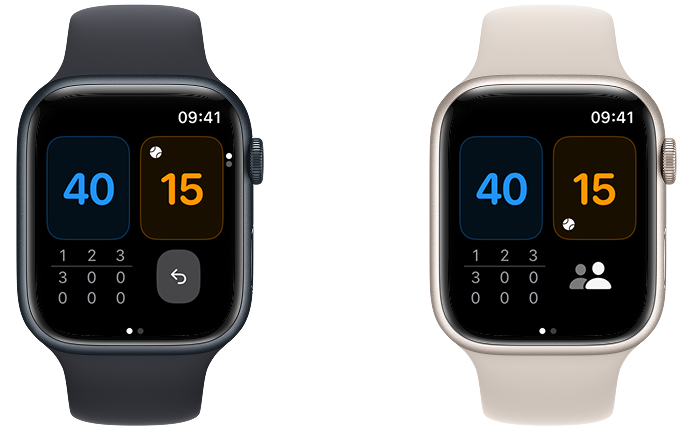 PadelTick Apple Watch App Screenshot
